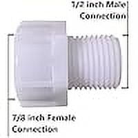 7/8 Inch Female Pipe Adapter to 1/2 Male with Built-in Straining Screen to filter out sediment from your pipes.