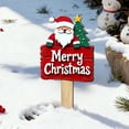thumbnail image 1 of 7.8 Inch Outdoor Christmas Decorations,Wooden Snowman Santa Claus Decorative Garden Stakes for Christmas Outdoor Yard, Xmas Signs for Home Outside Yard Lawn Porch Pathway Xmas Decor(Santa Claus), 1 of 4