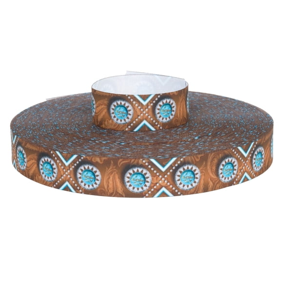Country Brook Design® 7/8 Inch Saddle Up Grosgrain Ribbon, 5 Yards