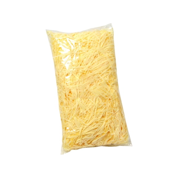 7.8 Inch Shredded Paper Filler in Sun Yellow, Premium Easter Grass for Gift Boxes and Basket Stuffing, Versatile Packing Material for Party Favors and Crafts 7.8in Fluorescence Yellow
