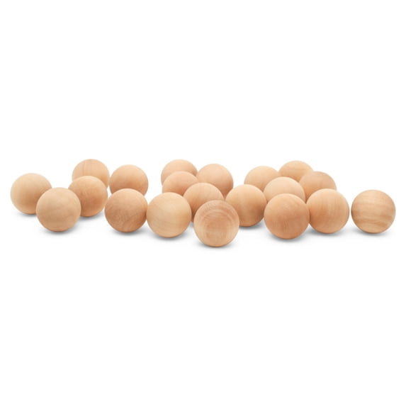 7/8 Inch Small Wood Balls, Pack of 250 Wooden Balls for Crafts and DIY Project, Hardwood Birch Wood Balls, by Woodpeckers