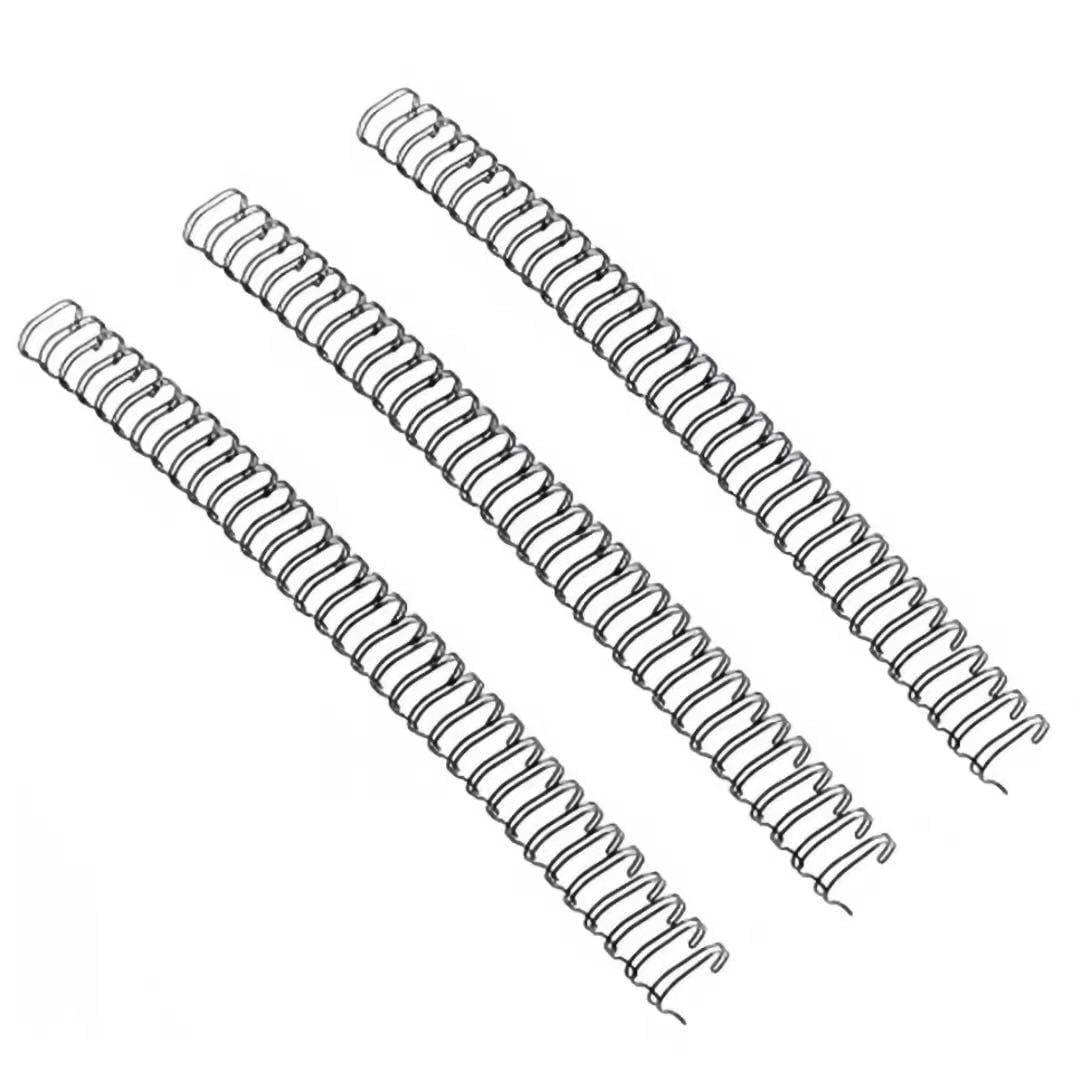 50 Pack Double Loop Wire Binding Spines, 7/8 inch Binding Wires, 2:1 Pitch 21-Loop for Letter Size, Holds up to 200 Sheets to Bind Reports and Projects