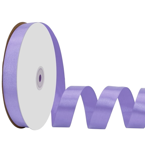 THEGLY Light Purple Satin Ribbon 7/8 Inch x 100 Yards, Gift Wrapping Ribbon for Wedding, Easter, Christmas, Crafts, Floral Arrangements & Hair Bows