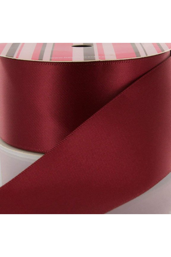 7/8" Maroon Double Face Satin Ribbon 50 yard Reel