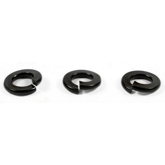 7/8" Medium Split Lock Washers / Steel / Black Oxide - 350 Piece Carton