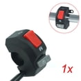 thumbnail image 1 of 7/8" Motorcycle Handlebar Fog Headlight Horn Start Kill Switch ON OFF Button 12V, 1 of 7