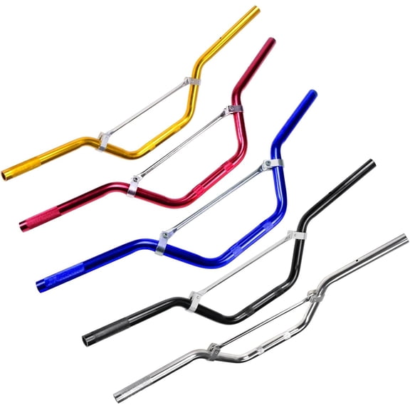 7/8" Pitbike Handlebars 22mm Handle Bar For CRF DRZ 110cc SSR CRF70 125cc Motorcycle ATV Mini bike Pit Dirt Bike Mid-Rise Handle Bars Offroad Black