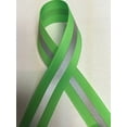 7/8" Reflective Glo Grosgrain 1/4" 3M Scotchlite Silver Reflective