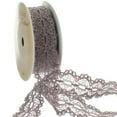 thumbnail image 1 of 7/8" Ribbon Hole Lace Trim Cocoa 25 Yard, 1 of 2