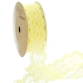 thumbnail image 1 of 7/8" Ribbon Hole Lace Trim Soft Yellow 5 yards, 1 of 3
