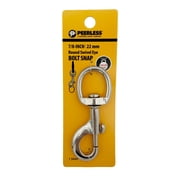 7/8" Round Swivel Eye Bolt Snap, Zinc Plated, Peerless Chain, #4714038