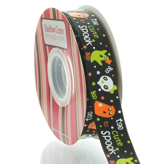7/8" Too Cute to Spook Grosgrain Ribbon 25 Yard