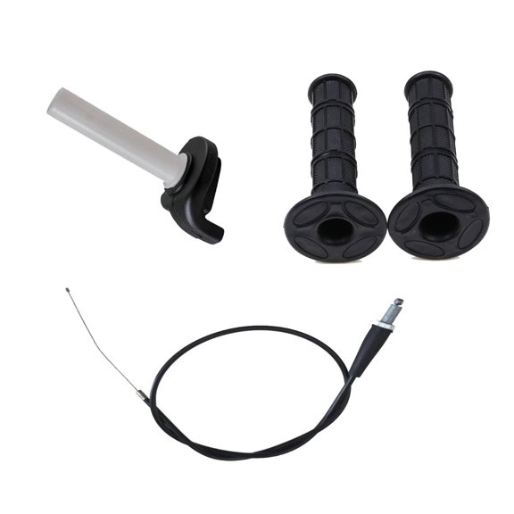 7/8" Twist Throttle Tube with Throttle Cable and Handlebar Hand Grips Universal for Dirt Pit Bike ATV UTV Go Kart 110cc 125cc 140cc 150cc 200cc CRF SSR SDG
