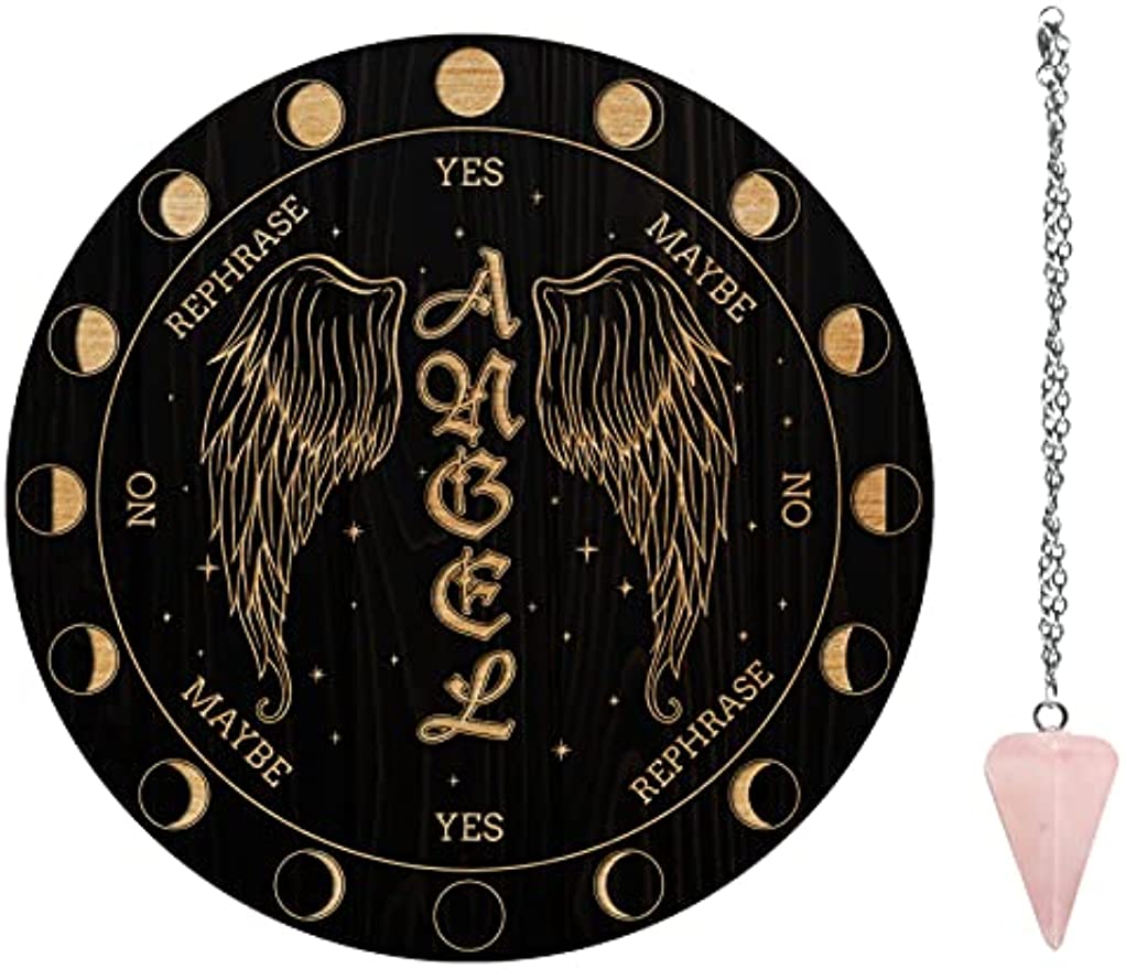 7.8 Witch Angel Wings Wooden Dowsing Planchette Pendulums Witchcraft ...