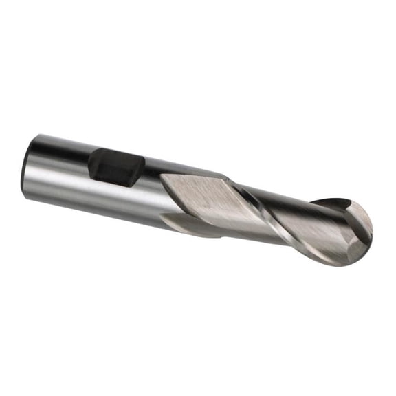 Drill America 7/8" X 7/8" HSS 2 Flute Single End Ball End Mill