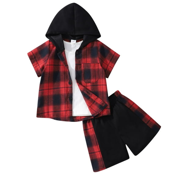 7-8 Years Cute Baby Boy Outfits Toddler Boys Easter Outfits Toddler Boys Clothes Set Short Sleeve T-shirt Top Elastic Waist Shorts Solid 2Pcs Outfits