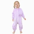 thumbnail image 1 of 7-8 Years Newborn Preemie Sleeping Pajamas Baby Sleeping Bag Sack With Legs Long Sleeve Blanket Toddler Baby Purple Bodysuit Baby Fall Winter Clothing Gift, 1 of 6