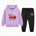 thumbnail image 1 of 7-8 Years Toddler Boys 2 Piece Outfit Set Fire Engine Graphic Hoodie and Pants, 1 of 5