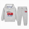 thumbnail image 1 of 7-8 Years Toddler Boys 2 Piece Outfit Set Fire Engine Graphic Hoodie and Pants, 1 of 5