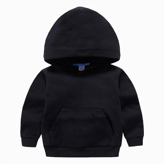 7-8 Years Toddler Boys Solid Color Pullover Hoodie,Basic Cotton Sweatshirt with Kangaroo Pocket,Casual Kids Wear