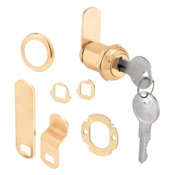 7/8 in. Brass Plated Diecast Cam Lock