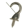 thumbnail image 1 of 7/8 in. Satin Nickel Safety Cup Hook (3-Piece per Pack), 1 of 1