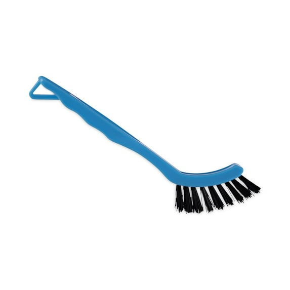 Boardwalk Grout Brush, Black Nylon Bristles, 8.13" Blue Plastic Handle