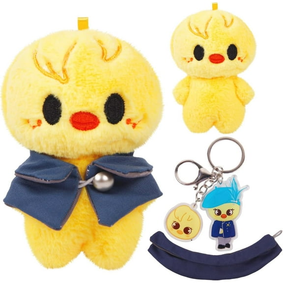 7.8 inch Stray Kids SKZOO Plush Toys, SKZOO Plushies, Stray Kids Merch SKZOO Stuffed Toys & SKZOO Stray Kids Keychain, SKZOO Doll Magic School with Dress Kawaii Accessories SKZ'S Fans  (BbokAri)