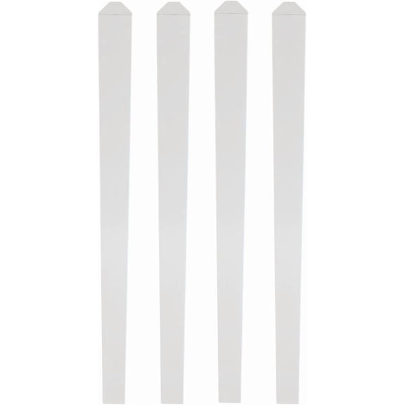 7/8" x 3" x 47-3/4" White Vinyl PVC Pickets Fence Parts (4)