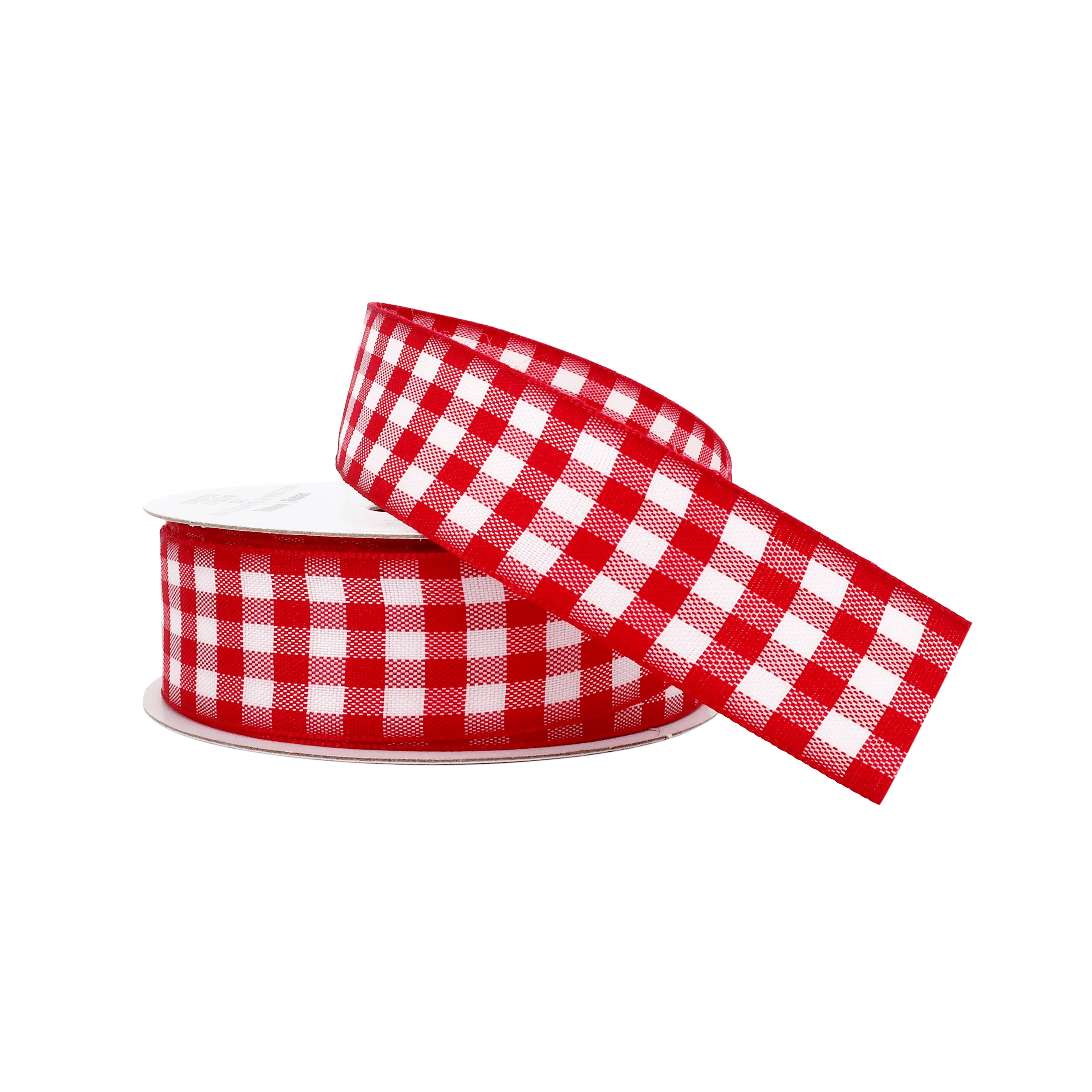 7/8'' x 5yd. Red Gingham Ribbon by Celebrate It® - Walmart.com