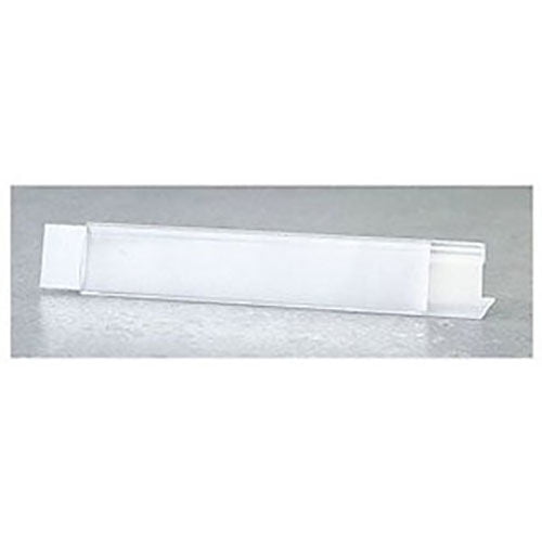 Shelf Clip Label Holder 7/8"" x 6"" Clear For 3/4"" Thick Shelving (10 pcs/pkg)