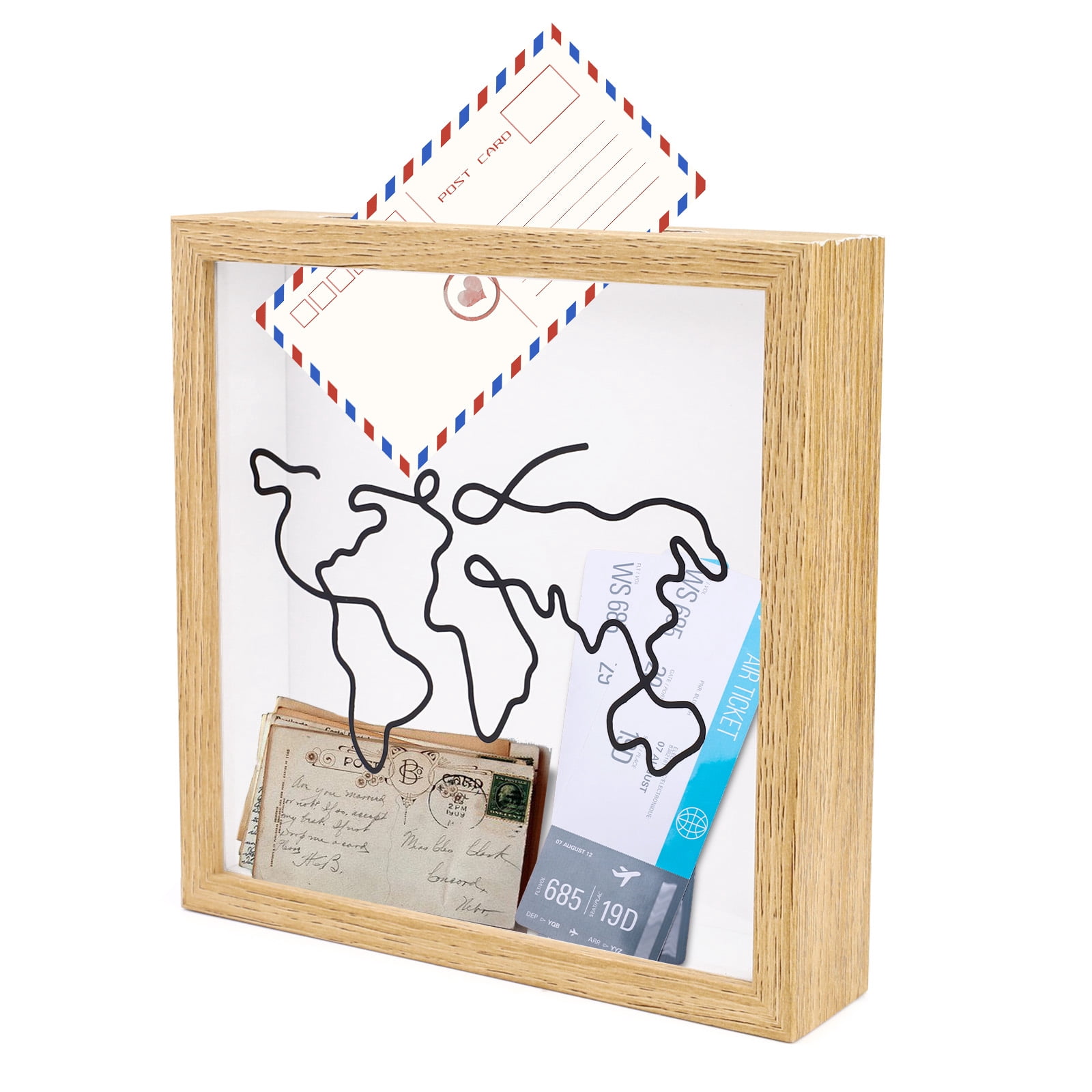 Hongkee 8x11 Picture Frame Set of 2, Made of Real Glass