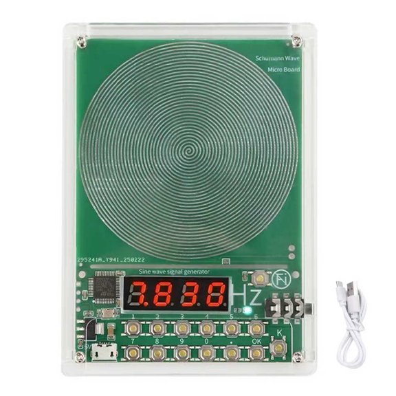 7.83Hz Adjustable Frequency Generator Resonance Generator: 0.1HZ-100000Hz Sound Frequency Machine Healing Device, Schumann Wave Resonance Generator USB C Port