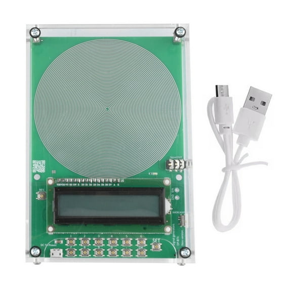 7.83Hz Frequency Generator for Healing, 0.1HZ-100000Hz Adjustable Schumann Wave Resonance Generator, Sine Signals Frequency Healing Device USB Powered Sound Frequency Machine - Green