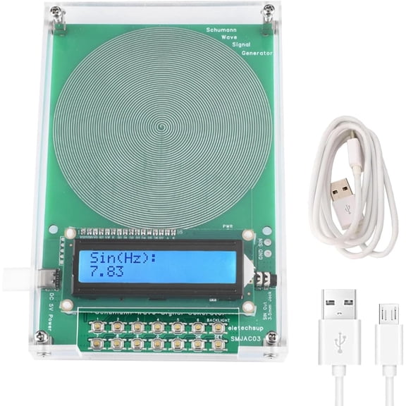 7.83Hz Frequency Generator for Healing, 0.1HZ-100000Hz Adjustable Sound Frequency Machine Healing Device, Schumann Wave Resonance Generator, USB Powered Sound Healing Frequency Device