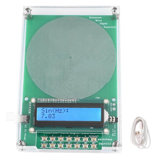 7.83Hz Frequency Generator for Healing: Sound Frequency Machine Healing Device Adjustable from 001Hz to 100000Hz USB C Port, Schumann Wave Resonance Generator