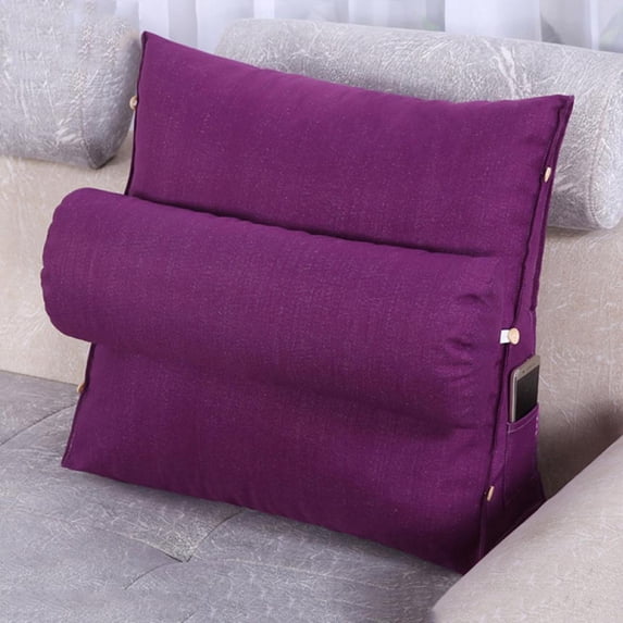 7.87*17.71*17.71"/7.87*19.68*23.62" Wedge Shaped Reading Pillow/ TV Pillow Sofa Bed Chair Back Support Wedge-shaped Pad/Waist Neck Rest Pillow/ Home Office Chair Rest Cushion Neck Support Pillow