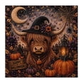 thumbnail image 1 of 7.87*7.87in Vintage Halloween DIY Wall Art Pumpkin Ghost Witch Handmade Rhinestone Beaded Canvas Decor For Home Mantel Desk Ornament, 1 of 7