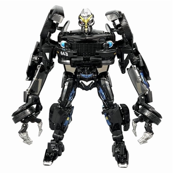 7.87 Inch Classic Police Car Robot Figure, Deluxe Class Movie Inspired Collectible Model