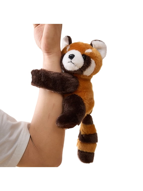 7.87 Inch Cute Animal Plush Wrist Band Soft Animal Bracelet with Clip for Kids and Collectors