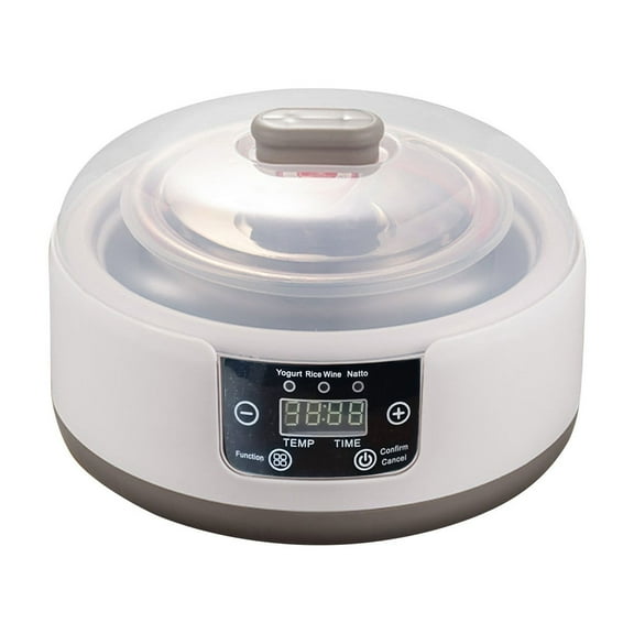7.87 Inch Digital Yogurt Maker Machine, Adjustable Time and Temperature Control, Automatic Homemade Probiotic Yogurt Maker with Single Container, No Jars Included, 220V European standard plug