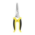 thumbnail image 1 of 7.87 Inch Gardening Scissors Hand Pruner Pruning Shear with Straight Stainless Steel Blades Industrial Scissors Multi Purpose Shears Orange (Yellow), 1 of 3