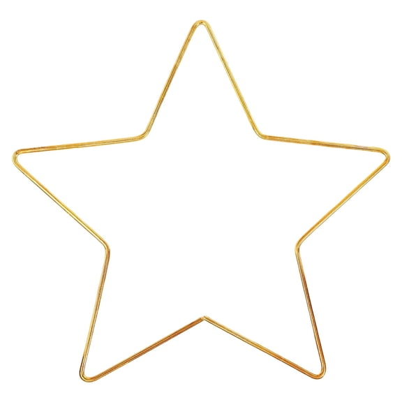 7.87 Inch Metal Star Macrame Wreath Hoop, Hollow Star Floral Ring Frame, DIY Metal Star Form for Wreath Making, Macrame Craft, Wedding Wall Hanging and Floral Home Decoration