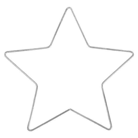 7.87 Inch Star Shaped Wire Wreath Frame, Floral Hoop Base, Metal Craft Form, DIY Supply for Wreath Making, Wall Hanging, Wedding Arrangement and Christmas Home Handmade Decor