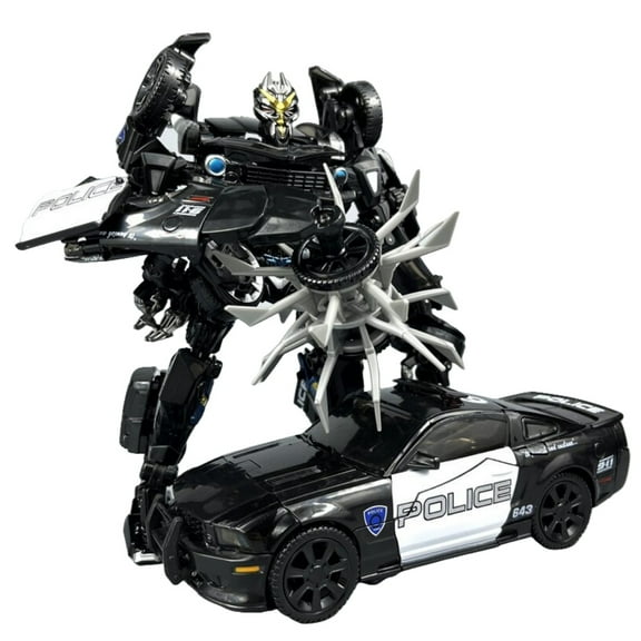 7.87-Inch Transformer Studio Series 28 Deluxe Class Movie 1 Barricade Converting Action Figure, Deceptico Police Car Model Robot Model KO Version