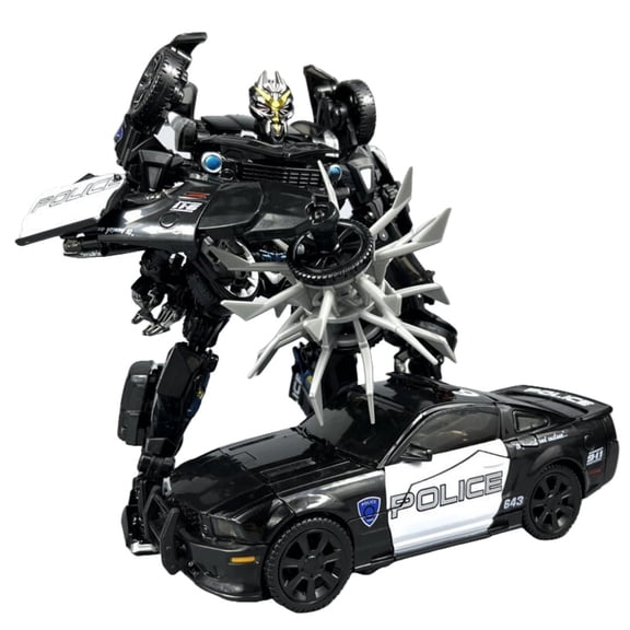 7.87-Inch Transformer Studio Series 28 Deluxe Class Movie 1 Barricade Converting Action Figure, Deceptico Police Car Model Robot Model KO Version