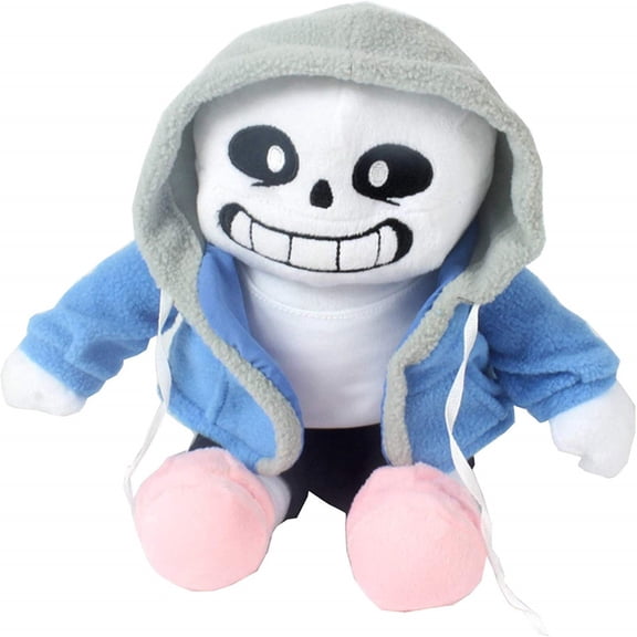 7.87-Inch Undertale Sans (Sitting Position) Stuffed Animal Plush Toy, Cuddly Gmae Character Collection Gift for Kids and Fans
