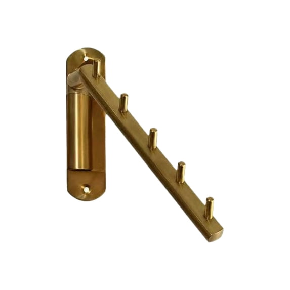 7.87 Inch Wall Mount Clothes Hanger Rack, Stainless Steel Swing Arm ...