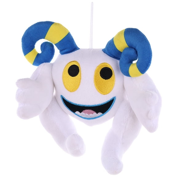 7.87 Inches Singing Monster Stuffed Plush-Sing Monster Toy (White Sheep Horn)