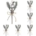thumbnail image 1 of 7.87 inch Artificial Pine Branches for Vase,Garland and Table & Christmas Decor,Pine Cones Bulk Ornaments for Xmas Thanksgiving Fall Party Craft Decorations,Christmas Decorations,5 Pieces, 1 of 5